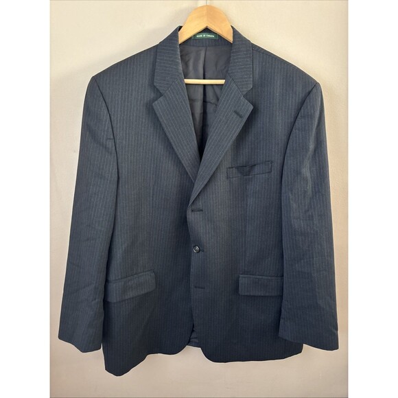 Lauren Ralph Lauren Other - Lauren Ralph Lauren Men’s Black Wool Sports Jacket Blazer Blue Stripes 44R